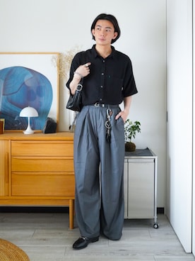 「Berwick1707(バーウィック)のアイテム」を使った、idakaさん(メンズ・172cm)の夏コーディネート