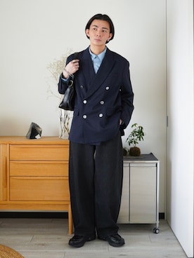 「アイテム（ピアス（片耳用））」を使った、idakaさん（メンズ・172cm）の春コーディネート