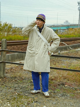 「soerte（ソエルテ）のアイテム（その他アウター）」を使った、idakaさん（メンズ・171cm）の冬コーディネート