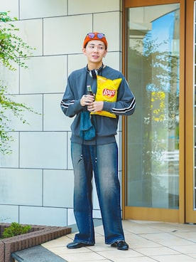 「EDWIN（エドウィン）のアイテム」を使った、idakaさん（メンズ・171cm）の秋コーディネート
