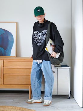 「INTERPLAY（インタープレイ）のアイテム」を使った、idakaさん（メンズ・171cm）の秋コーディネート