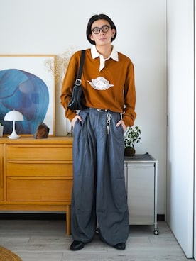 「LUENNA（ルエナ）のアイテム」を使った、idakaさん（メンズ・172cm）の夏コーディネート