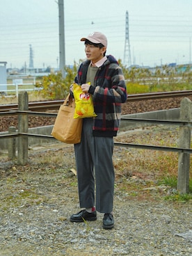 「NEAT（ニート）のアイテム」を使った、idakaさん（メンズ・171cm）の冬コーディネート