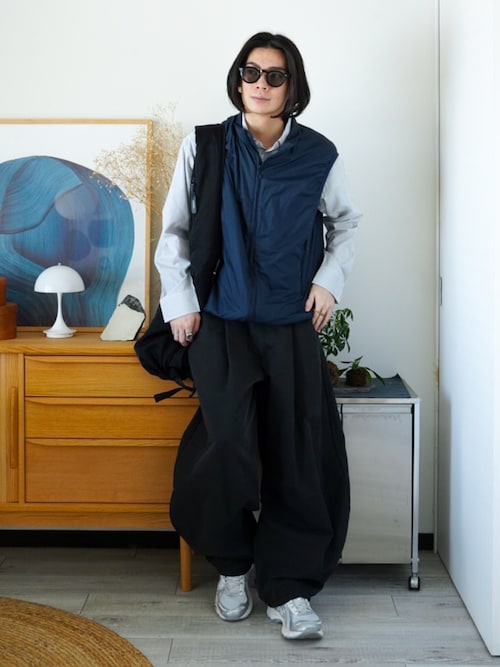「LUENNA（ルエナ）の【LUENNA】Compact Regular Collar Long Sleeve Shirt / コンパクトレギュラーカラー長袖シャツ（シャツ/ブラウス）」を使った、idakaさん（メンズ・172cm）の秋コーディネート