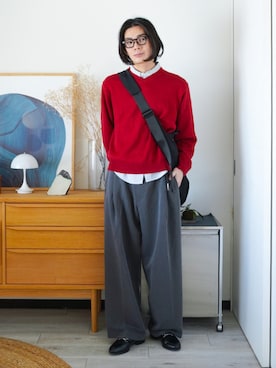 「Berwick1707(バーウィック)のアイテム」を使った、idakaさん(メンズ・172cm)の秋コーディネート