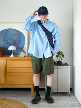 「POLeR（ポーラー）のアイテム」を使った、idakaさん（メンズ・172cm）の夏コーディネート