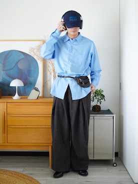 「ウエストポーチ」｜idakaさん（メンズ・172cm）の秋コーディネート