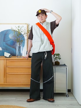 「アイテム（その他シューズ）」を使った、idakaさん（メンズ・172cm）の秋コーディネート
