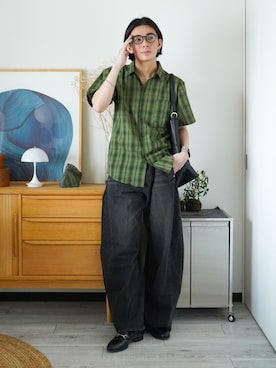 「アイテム（バッグ）」を使った、idakaさん（メンズ・172cm）の夏コーディネート