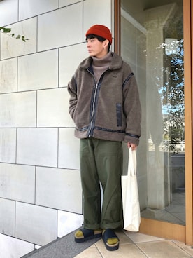 「Mark Gonzales（マーク・ゴンザレス）のアイテム（ブルゾン）」を使った、idakaさん（メンズ・171cm）の秋コーディネート