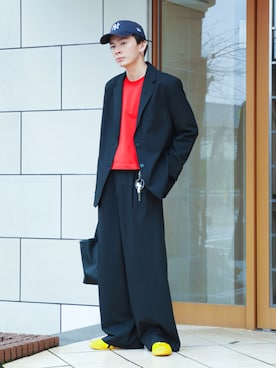 「LENO（リノ）のアイテム」を使った、idakaさん（メンズ・171cm）の春コーディネート