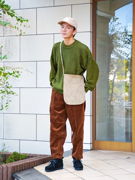 「SAKULA（サクラ）のアイテム」を使った、idakaさん（メンズ・171cm）の秋コーディネート