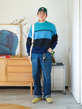 「Lee（リー）のアイテム」を使った、idakaさん（メンズ・171cm）の冬コーディネート