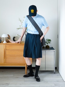 「YAKPAK（ヤックパック）のアイテム」を使った、idakaさん（メンズ・172cm）の夏コーディネート