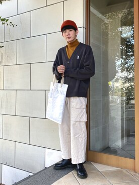 「BROKEN BASE（ブロークンベース）のアイテム（パンツ）」を使った、idakaさん（メンズ・171cm）の秋コーディネート