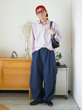 「アイテム（ピアス（片耳用））」を使った、idakaさん（メンズ・172cm）の春コーディネート