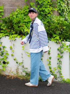 「LENO（リノ）のアイテム」を使った、idakaさん（メンズ・171cm）の春コーディネート