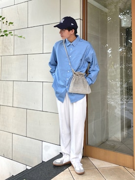 「CASPER JOHN」｜「アイテム（帽子）」を使った、idakaさん（メンズ・171cm）の秋コーディネート