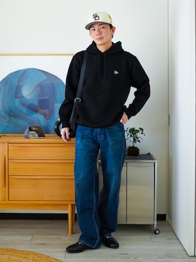 「アイテム（ピアス（片耳用））」を使った、idakaさん（メンズ・172cm）の秋コーディネート