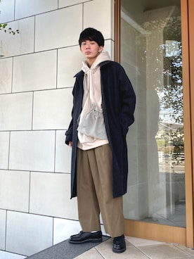 「NEAT（ニート）のアイテム（パンツ）」を使った、idakaさん（メンズ・171cm）の秋コーディネート