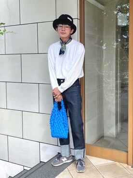 「MONKEY TIME（モンキータイム）のアイテム（パンツ）」を使った、idakaさん（メンズ・171cm）の秋コーディネート
