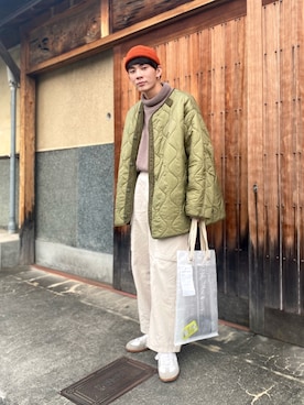 「BROKEN BASE（ブロークンベース）のアイテム（パンツ）」を使った、idakaさん（メンズ・171cm）の秋コーディネート