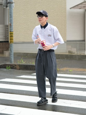 「NEAT（ニート）のアイテム」を使った、idakaさん（メンズ・171cm）の夏コーディネート