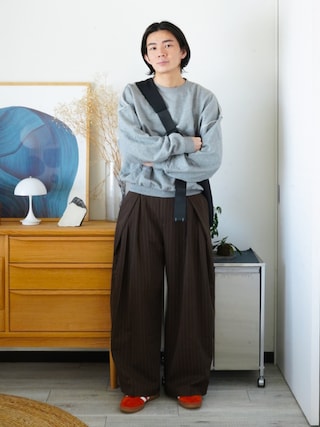 「adidas(アディダス)のガゼル インドア / Gazelle Indoor / アディダスオリジナルス adidas Originals(スニーカー)」を使った、idakaさん(メンズ・172cm)の秋コーディネート