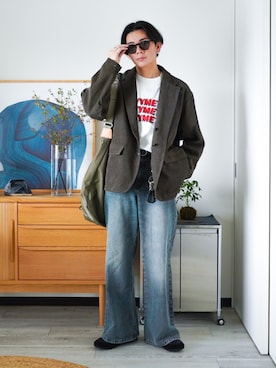 「アイテム（その他アウター）」を使った、idakaさん（メンズ・172cm）の秋コーディネート