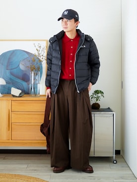 「アイテム（ピアス（片耳用））」を使った、idakaさん（メンズ・172cm）の秋コーディネート