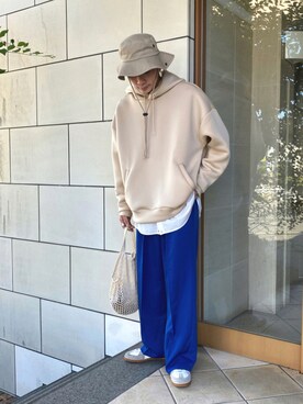 「CASPER JOHN」｜「アイテム（帽子）」を使った、idakaさん（メンズ・171cm）の秋コーディネート