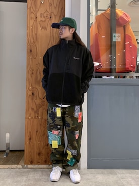 「XLARGE（エクストララージ）のアイテム（ブルゾン）」を使った、岡崎　航さん（メンズ・162cm）の秋コーディネート