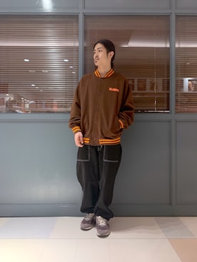 「XLARGE（エクストララージ）のアイテム（ブルゾン）」を使った、岡崎　航さん（メンズ・162cm）の夏コーディネート