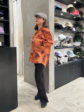 「アイテム（ハンチング/ベレー帽、その他）」を使った、IRIEさん（レディース・160cm）の春コーディネート