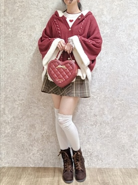 「アイテム（リング）」を使った、Hanaさん（レディース・168cm）の秋コーディネート