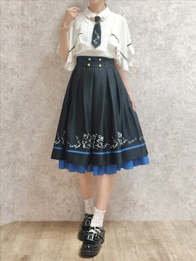 「アイテム（チャーム）」を使った、Hanaさん（レディース・168cm）の夏コーディネート