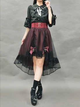 「NIBBLE POISON（ニブルポイズン）のアイテム」を使った、Hanaさん（レディース・168cm）の夏コーディネート