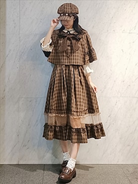 「アイテム（ベスト）」を使った、Hanaさん（レディース・168cm）の夏コーディネート