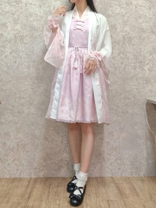 桜柄ジャンパースカート（ジャンパースカート）｜axes femme kawaii 