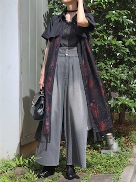 「アイテム（ボストンバッグ）」を使った、Hanaさん（レディース・168cm）の夏コーディネート