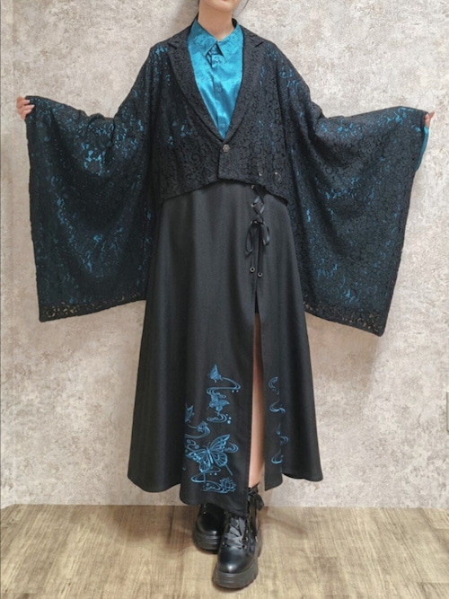 REZEN蝶刺繍アシメスカート 蝶刺繍アシメスカート（スカート）｜REZEN（リゼン）のファッション
