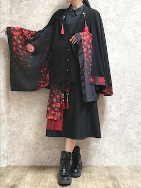 「REZEN（リゼン）のアイテム」を使った、Hanaさん（レディース・168cm）の秋コーディネート