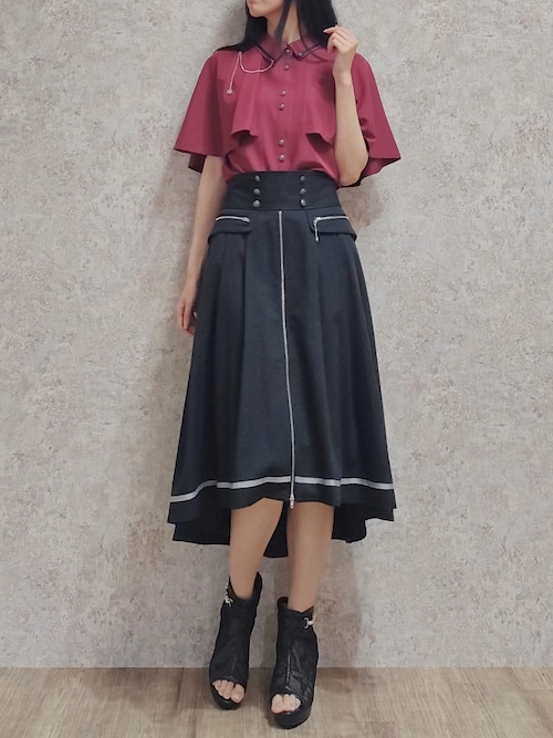 axes femme　4着セット　ブラウス　スカート 扇子×紅葉刺繍セーラーブラウス[品番：IGAW0005272]｜axes femme