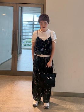 「TICCA(ティッカ)のアイテム(トップス)」を使った、KITAさん(レディース・166cm)の夏コーディネート