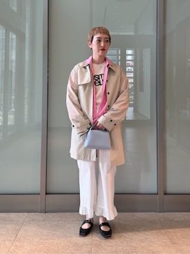 「MIXTA（ミクスタ）のアイテム」を使った、KITAさん（レディース・166cm）の春コーディネート