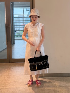 「UNITED ARROWS（ユナイテッドアローズ）のアイテム」を使った、KITAさん（レディース・166cm）の夏コーディネート