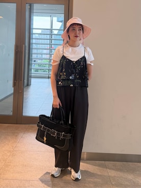 「TICCA(ティッカ)のアイテム(トップス)」を使った、KITAさん(レディース・166cm)の夏コーディネート