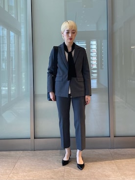 「アイテム（シャツ/ブラウス）」を使った、KITAさん（レディース・166cm）の秋コーディネート