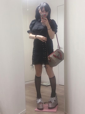 「WC（ダブル シー）のアイテム（シャツ/ブラウス）」を使った、ぼん子さん（レディース・157cm）の夏コーディネート