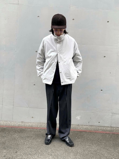 new basic VINTAGE NYLON STAND BLOUSON